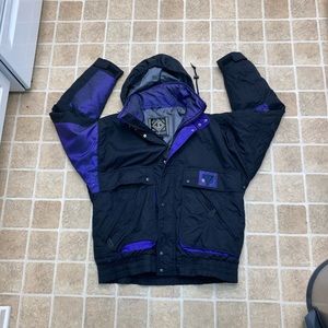 Vintage Sun Valley Snow Ski Jacket 2in1 Hoodie Sz M Mens